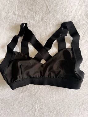 Olympia Activewear Black Strappy Crossback Bralette